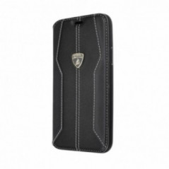 Originálne puzdro na mobil Carbon for Apple iPhone 11 Pro Lamborghini Wallet case Black