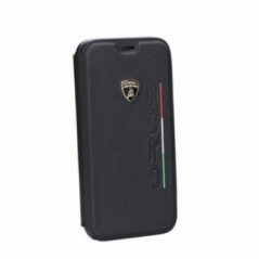 Originálne ultra tenké preklopné puzdro for Apple iPhone X Lamborghini Wallet case Black