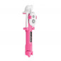 Combo selfie stick with tripod and remote control bluetooth Pink