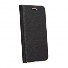 Luna Book GOLD for Samsung Galaxy A42 5G Wallet case Black