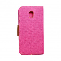 Canvas Book for Samsung Galaxy A72 5G Wallet case Pink