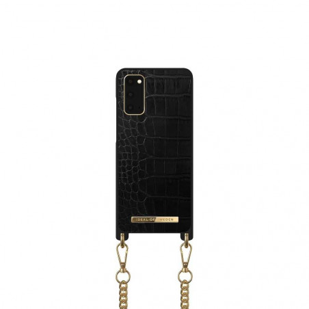 Jet Black Croco case Necklace for Samsung Galaxy S20 iDeal of Sweden cover TPU Black