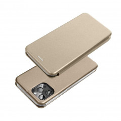 Book Elegance for Samsung Galaxy M12 Wallet case Gold