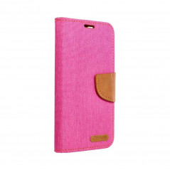 Canvas Book for Samsung Galaxy A22 LTE Wallet case Pink