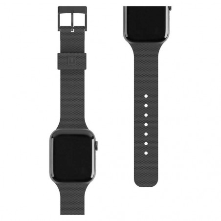 Dot [U] - silicone strap for Apple Watch (38 mm) UAG Urban Armor Gear Silicone phone case Black